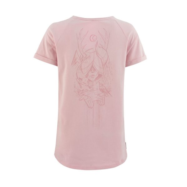 Lady T-shirt Velvet powder pink